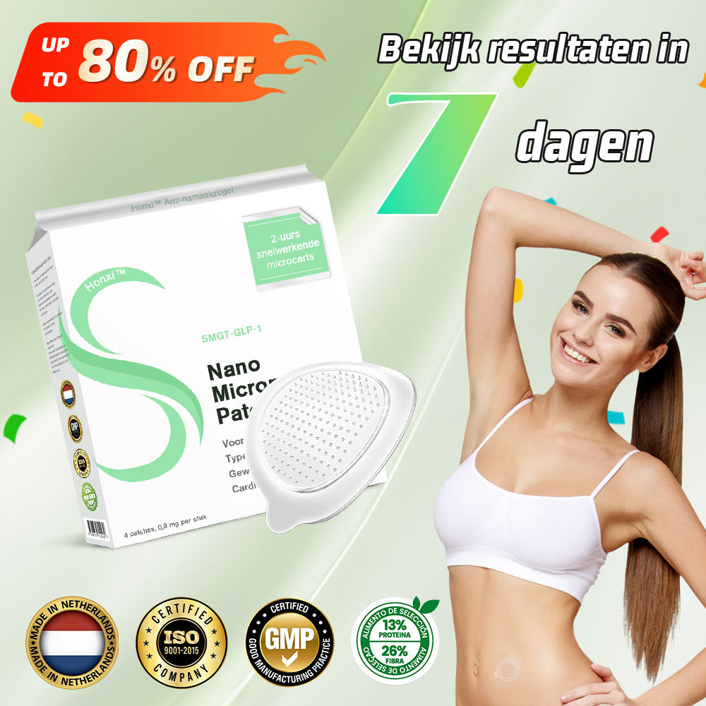 Honxi™ SMGT-GLP-1 Nano Microneedle Patch (Pijnloos, langdurig effect, gericht op diabetes, obesitas en cardiovasculaire aandoeningen)