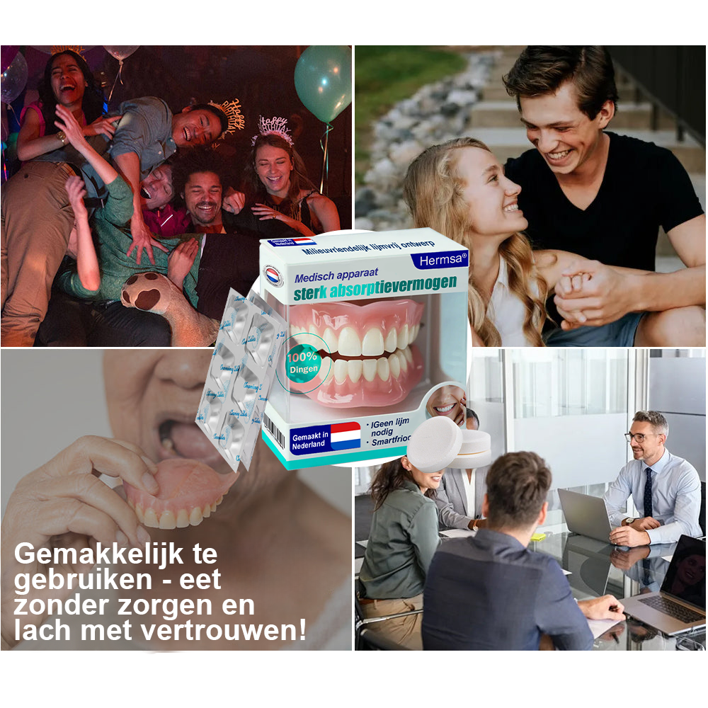 🦷🦷Lachen en weer vol vertrouwen eten — Hermsa® Medisch zuigprothese 🍀✅ Gemaakt en verzonden vanuit het NL 🍀