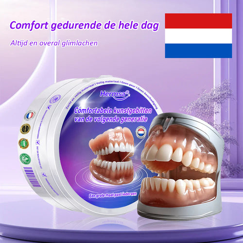 🦷Hermsa® Comfortabele kunstgebittenvan de volgende generatie🏆 (hoogwaardige kunstgebitten, gemakkelijk te dragen - beperkte korting van 70%)
