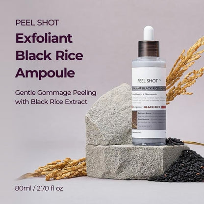 Peel Shot Glow Rijst Ampul Duo - Serums voor Ophelderen, Exfoliëren en Hydrateren🌾