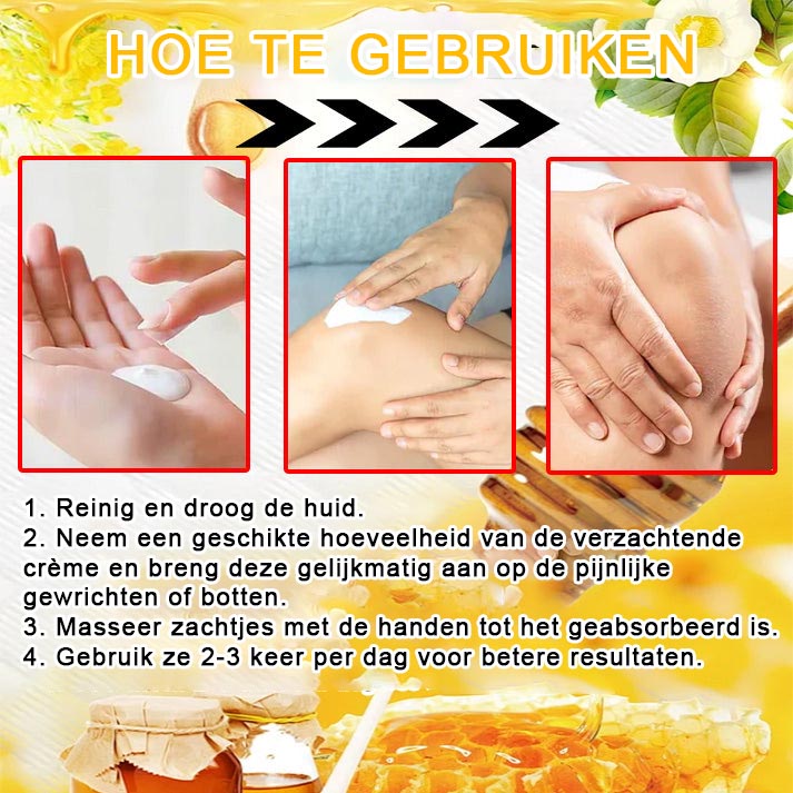 HONXI™ Bijengif Artritiscrème(Ontworpen voor senioren, adviseert NVO)