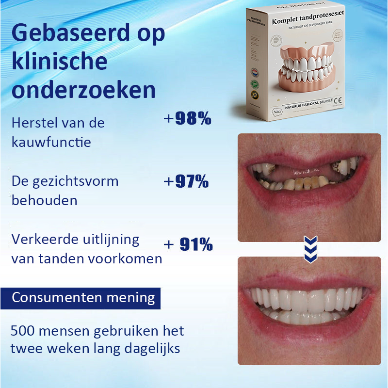 🔬Hermsa® - 🦷Geavanceerde, op maat gemaakte dagprotheseset🦷 (⏰Korting voor beperkte tijd in de laatste 30 minuten⏰)