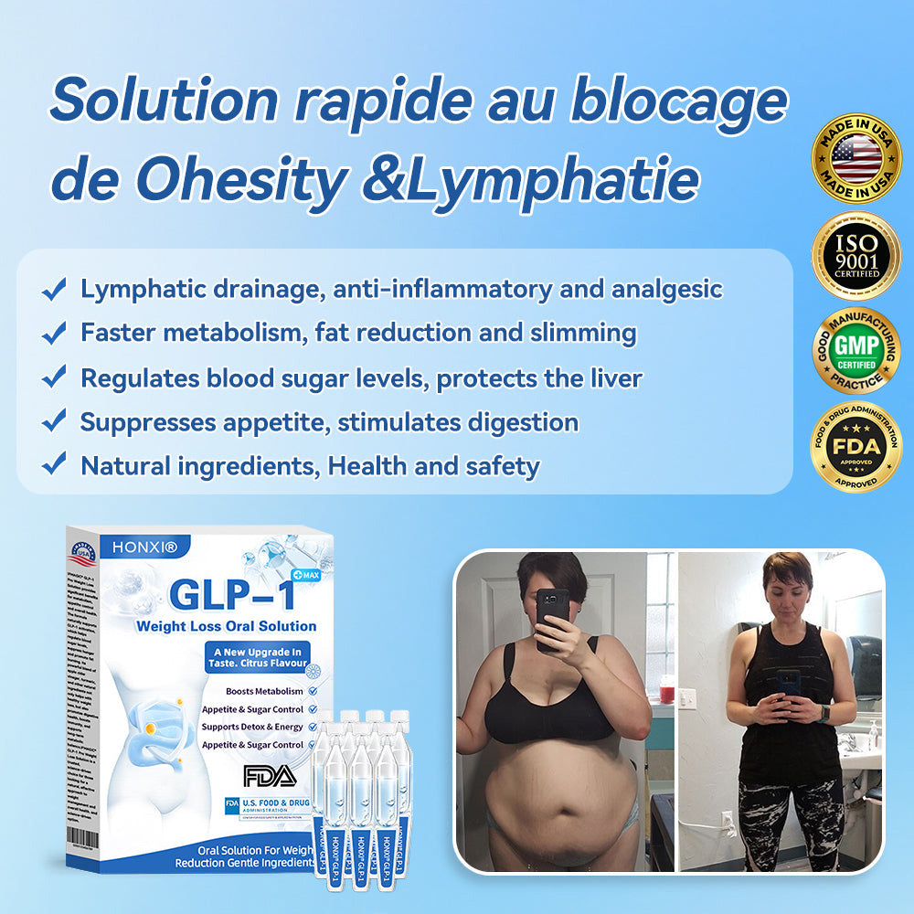 Honxi® GLP-1 Max Afslankoplossing ✅ 1 dosis per dag — merkbaar resultaat binnen 7 dagen!