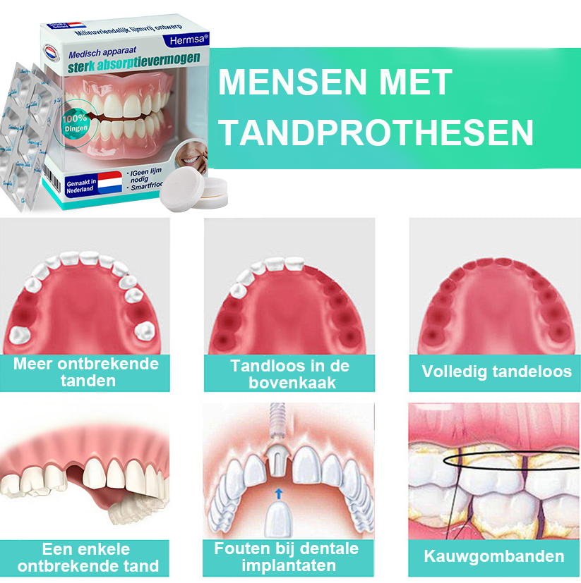 🦷🦷Lachen en weer vol vertrouwen eten — Hermsa® Medisch zuigprothese 🍀✅ Gemaakt en verzonden vanuit het NL 🍀
