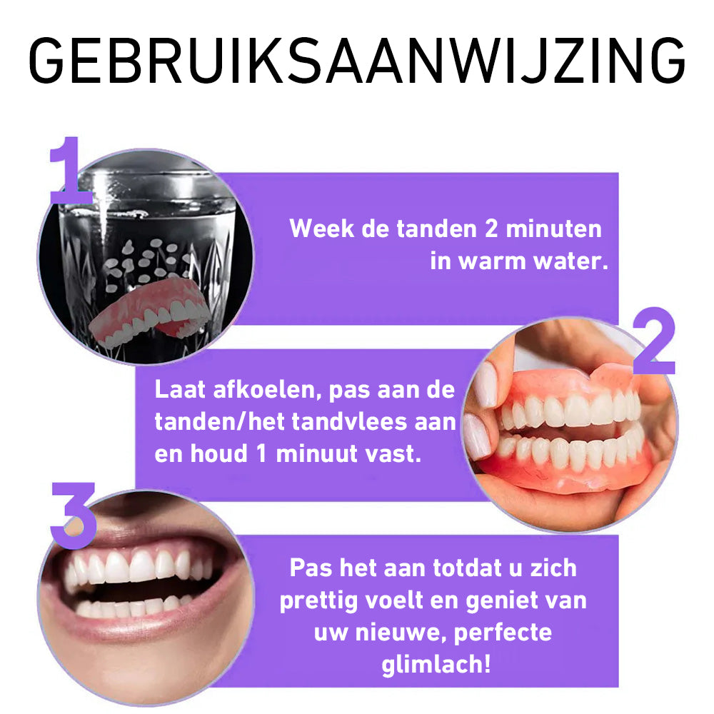 🦷Hermsa® Comfortabele kunstgebittenvan de volgende generatie🏆 (hoogwaardige kunstgebitten, gemakkelijk te dragen - beperkte korting van 70%)