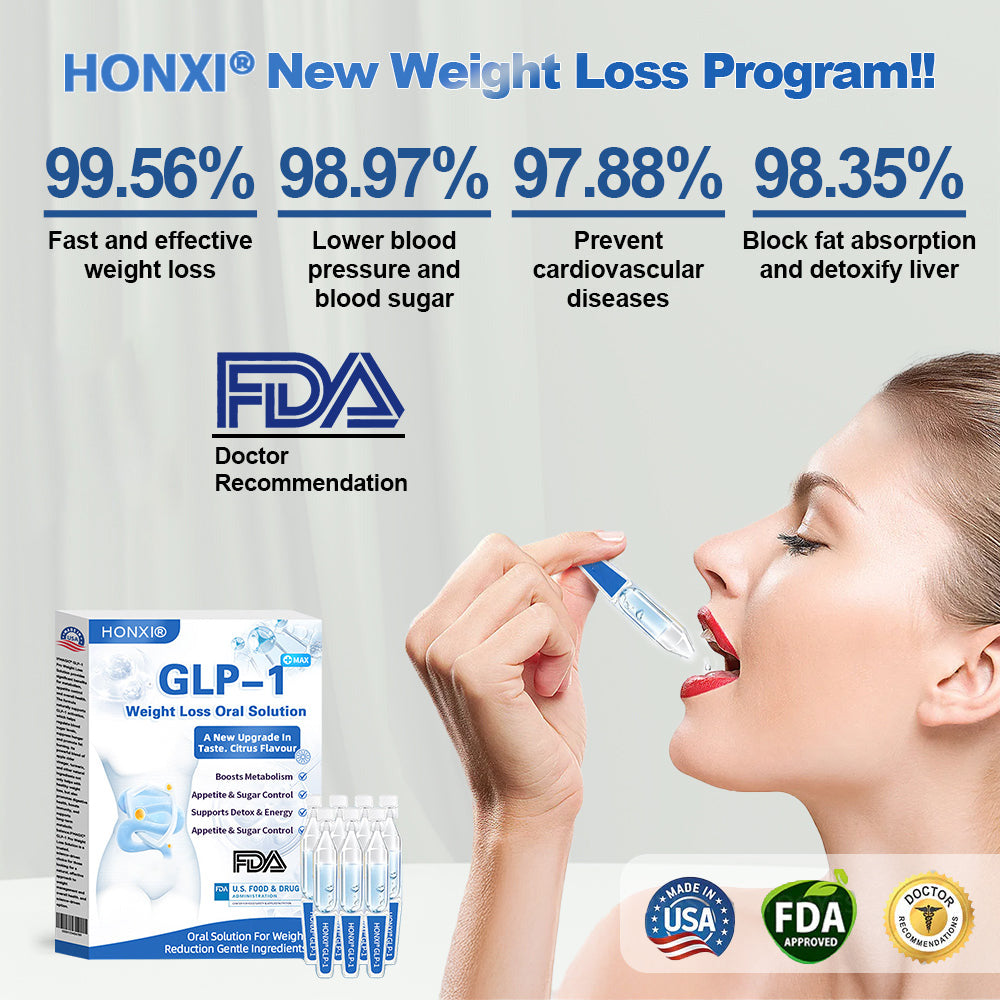 Honxi® GLP-1 Max Afslankoplossing ✅ 1 dosis per dag — merkbaar resultaat binnen 7 dagen!