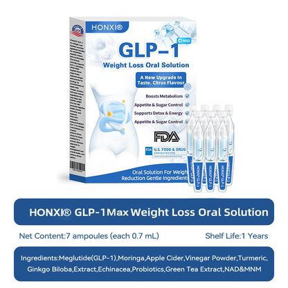 Honxi® GLP-1 Max Afslankoplossing ✅ 1 dosis per dag — merkbaar resultaat binnen 7 dagen!